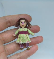 miniature dollhouse primitive doll