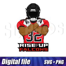 atlanta falcons svg png digital file, falcons cricut image, rise up falcons, falcons print art file, custom image