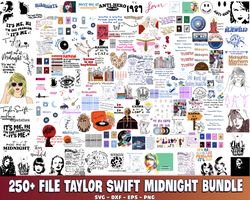 250 file taylor midnights bundle svg, taylor swift inspired svg, cricut, for cricut, silhouette, digital, file cut