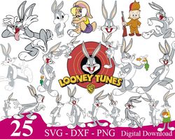 bugs bunny svg, looney tunes svg bundle, looney tunes birthday svg,  looney tunes svg, cut files, looney tunes clipart