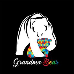 grandma bear svg, polar bear svg png