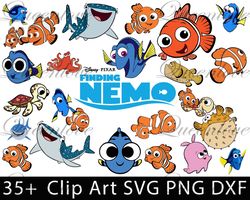 finding nemo svg, finding nemo png, clipart, cricut