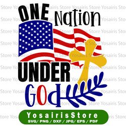 one nation under god svg, independence day svg, fourth of july svg, usa svg, america svg,4th of july png eps dxf jpg