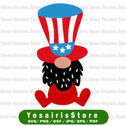 gnome svg, independence day svg, fourth of july svg, usa svg, america svg,4th of july png eps dxf jpg