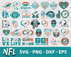 Miami Dolphins Bundle Svg, Miami Dolphins Logo Svg, NFL Svg, Sport Svg, Png Dxf Eps File