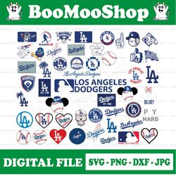 la dodgers cut files, svg files, baseball clipart, cricut los angeles dodgers cutting files, mlb svg, clipart,