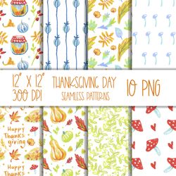 thanksgiving digital designs colorful