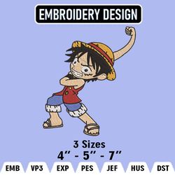 monkey d luffy embroidery designs, luffy logo embroidery files, one piece machine embroidery pattern, digital download