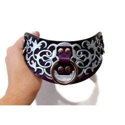 beautiful handmade gift bdsm sub collar for woman and man 2 inch