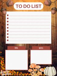 fall/autumn to do list