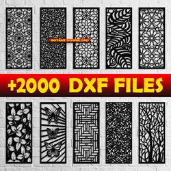 2000 file dxf for cnc, catalog cnc, patterns panel templates designs dxf file, catalog dxf, laser cut, designs