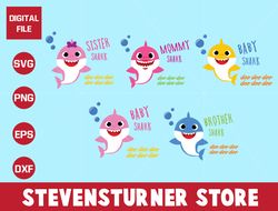 baby shark bundle svg, baby shark svg, shark svg, ocean shark, baby shark png, bundle svg - download file