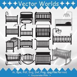 baby crib svg, baby cribs svg, kids svg, baby, crib, svg, ai, pdf, eps, svg, dxf, png