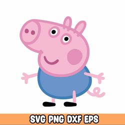 cartoon svg png, pig cartoon svg, pig cartoon clipart, cartoon pig svg file for cricut, kids shirt svg file, pig catroon