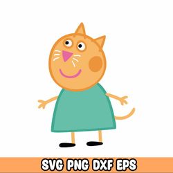 peppa pig svg png, layered svg, cricut cutting file, instant download