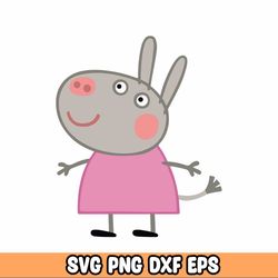 peppa pig svg png, layered svg, cricut cutting file, instant download