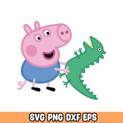 peppa pig svg, peppa pig bundle family svg, peppa pig png, peppa pig layered, peppa alphabet, peppa pig files on ultimat