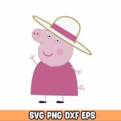 peppa pig svg, peppa pig bundle family svg, peppa pig png, peppa pig layered, peppa alphabet, peppa pig files on ultimat