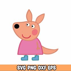 peppa pig svg png, layered svg, cricut cutting file, instant download