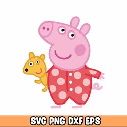 peppa pig svg, peppa pig bundle family svg, peppa pig png, peppa pig layered, peppa alphabet, peppa pig files on ultimat