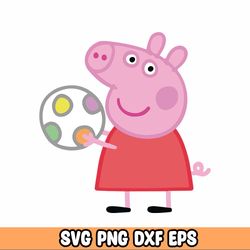 peppa pig svg, peppa pig bundle family svg, peppa pig png, peppa pig layered, peppa alphabet, peppa pig files on ultimat