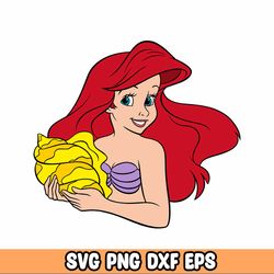 baby princess svg png, layered mermaid princess svg, baby mermaid princess png, svg files for cricut, instant download