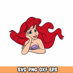 baby princess svg png, layered mermaid princess svg, baby mermaid princess png, svg files for cricut, instant download