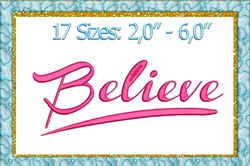 Believe Embroidery Designs Believe Machine Embroidery design Church Embroidery Christian Embroidery Instant Download