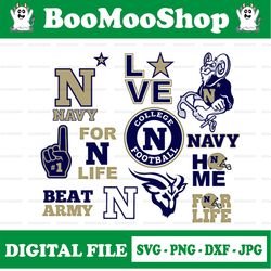 Navy Midshipmen Football svg, football svg, silhouette svg, cut files, College Football svg, ncaa logo svg,