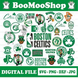 boston celtics bundle svg, nba sports, boston celtics basketball logo, basketball bundle svg, boston celtics nb