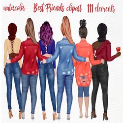 plus size girls clipart: "curvy girls clipart" customizable clipart girl mug design girl illustration girls casual cloth