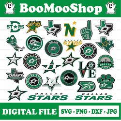 dallas stars bundle svg ,dallas, stars svg dxf ,png, eps, nhl svg,nhl svg, hockey svg, cut file, clipart   cric