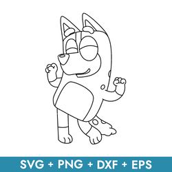 bluey chilli svg, bluey svg, bluey, blue, blue dog, bluey characters, bluey dog, buey svg, bluey family svg, bc80