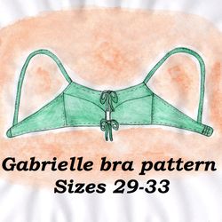 Underwire bra pattern plus size, Marie, Sizes 29-33, Balconette