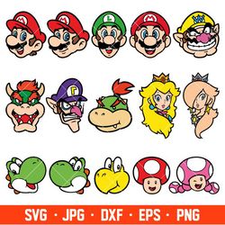 Super Mario SVG Bundle, 200+Designs Game SVG PNG EPS DXF PDF Digital  Download LF6LYB2F - Package SVG