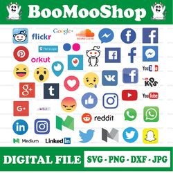 social media svg, social media icons, social network svg, networks, circle, svgs, logos, file, dxf, clipart, vector, ico
