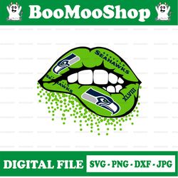 seahawks inspired lips  png file sublimation printing, png file printable, sublimation