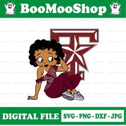 betty boop with texas a m aggies png file, ncaa png, sublimation ready, png files for sublimation,printing dtg printing