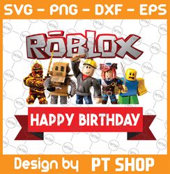 personalised roblox birthday png, custom birthday roblox png, family matching roblox png, digital download