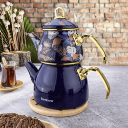 Black Teapot Set / Turkish Tea Pot Set, Turkish Sam - Inspire Uplift
