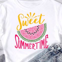 sweet summertime watermelon sun sea ocean cruise tropical fruits print