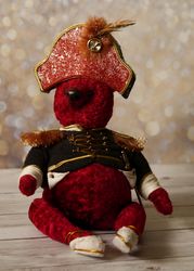 vintage plush teddy bear with music mechanism nutcracker tchaikovsky