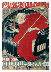 automobile club de belgique legia - cross stitch pattern counted vintage pdf - 111-76