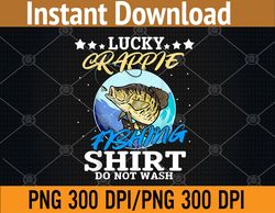 fish fisherman lucky crappie fishing png, digital download