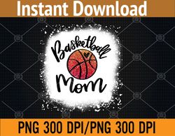 leopard bleached basketball mom game day png, digital download