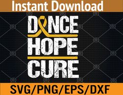 dance hope cure svg, eps, png, dxf, digital download