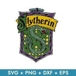 slytherin crest emblem svg, school of magic house crest svg, harry potter svg, intant download