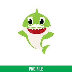 baby shark png, shark family png, ocean life png, cute fish png, shark png digital file, bbs94