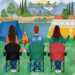 camping clipart: "camping chairs" people outdoor camp graphics outdoor clipart customizable clipart best friends travel