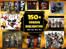 150 horror sublimation svg, halloween svg, horror movie, horror sublimation, horror design, horror character, chucky svg